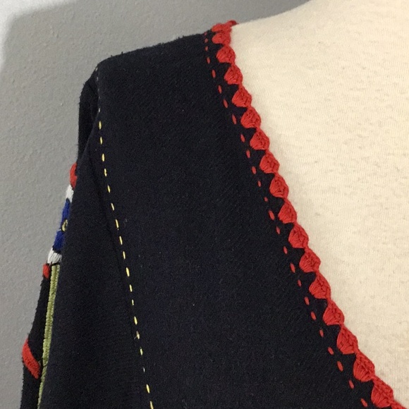 Ulla Johnson 100% Silk Hand Embroidered Dress, sz 2 - Picture 3 of 15